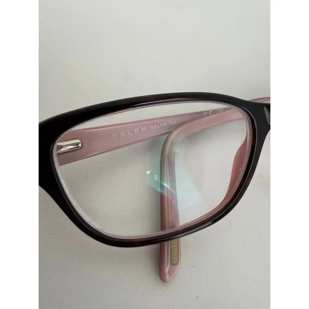 Ralph by Ralph Lauren Womens RA7020 599 Eyeglasses Frames Brown/Pink 52-16-135